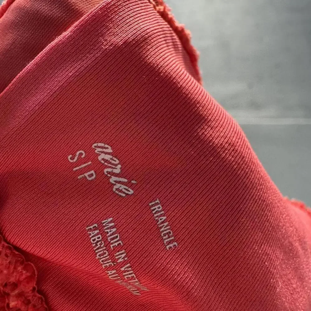 Aerie Women's Red and Pink Bikini-and-tankini-top - Picture 2 of 2